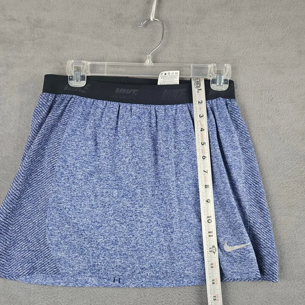 Nike Golf Dri Fit Skort Womens Size Medium Stretch Blue Heather Tennis Preppy - Picture 7 of 9